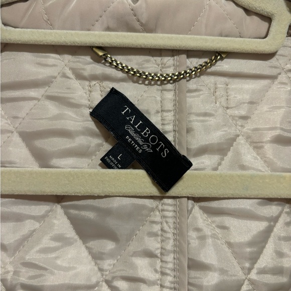 Talbots Quilted Barn Jacket Khaki PL - Picture 6 of 12